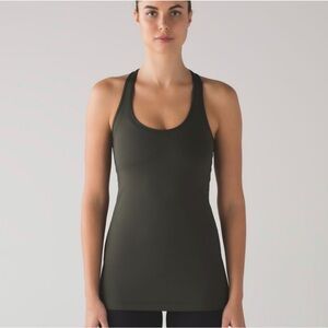 Reversible Lululemon Olive Green Racerback Tank Top